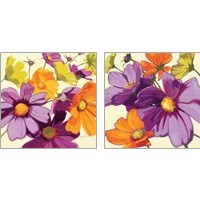 Framed 'Cosmos 2 Piece Art Print Set' border=