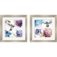 Framed 'Spring Nectar Square 2 Piece Framed Art Print Set' border=