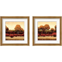 Framed 'Autumn Forest 2 Piece Framed Art Print Set' border=