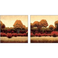 Framed 'Autumn Forest 2 Piece Art Print Set' border=