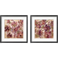 Framed Magenta Branch 2 Piece Framed Art Print Set