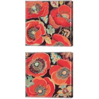 Framed 'Moroccan Red 2 Piece Canvas Print Set' border=