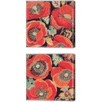 Framed 'Moroccan Red 2 Piece Canvas Print Set' border=