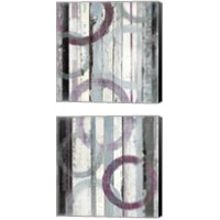 Framed Plum Zephyr 2 Piece Canvas Print Set
