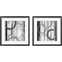 Framed 'Plum Zephyr 2 Piece Framed Art Print Set' border=