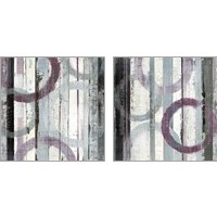 Framed 'Plum Zephyr 2 Piece Art Print Set' border=