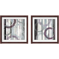 Framed 'Plum Zephyr 2 Piece Framed Art Print Set' border=