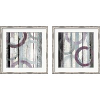 Framed 'Plum Zephyr 2 Piece Framed Art Print Set' border=