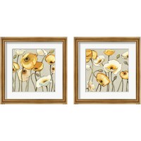 Framed 'Jaune Gris 2 Piece Framed Art Print Set' border=