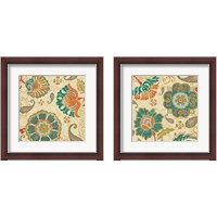 Framed Fall Paisley 2 Piece Framed Art Print Set