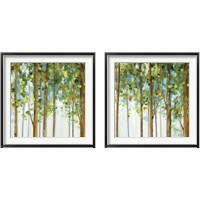 Framed 'Forest Study 2 Piece Framed Art Print Set' border=