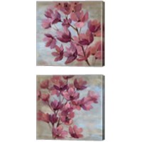 Framed 'April Blooms 2 Piece Canvas Print Set' border=