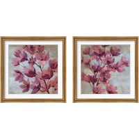Framed 'April Blooms 2 Piece Framed Art Print Set' border=