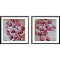 Framed 'April Blooms 2 Piece Framed Art Print Set' border=