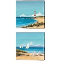 Framed 'Sandy Point 2 Piece Canvas Print Set' border=
