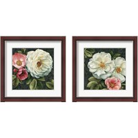 Framed 'Floral Damask 2 Piece Framed Art Print Set' border=