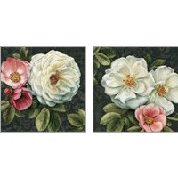 Framed Floral Damask 2 Piece Art Print Set