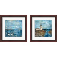 Framed Blue Nautical 2 Piece Framed Art Print Set