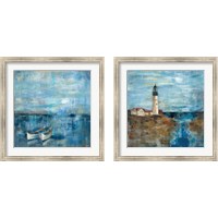 Framed Blue Nautical 2 Piece Framed Art Print Set