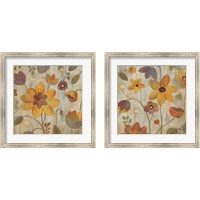 Framed 'Floral Song 2 Piece Framed Art Print Set' border=