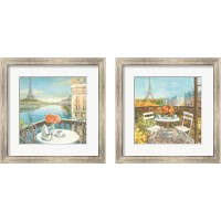 Framed 'Paris Views 2 Piece Framed Art Print Set' border=