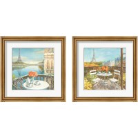 Framed 'Paris Views 2 Piece Framed Art Print Set' border=