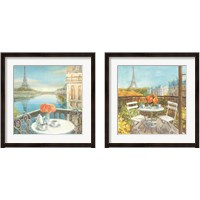 Framed 'Paris Views 2 Piece Framed Art Print Set' border=