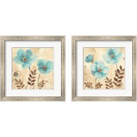 Framed Blue Poppies 2 Piece Framed Art Print Set