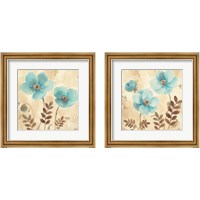 Framed Blue Poppies 2 Piece Framed Art Print Set