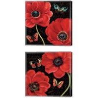 Framed Petals and Wings 2 Piece Canvas Print Set