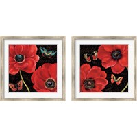 Framed 'Petals and Wings 2 Piece Framed Art Print Set' border=