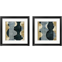 Framed Geometric Deco 2 Piece Framed Art Print Set