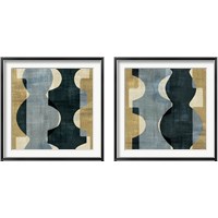 Framed Geometric Deco 2 Piece Framed Art Print Set