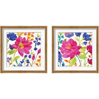 Framed 'Floral Medley 2 Piece Framed Art Print Set' border=