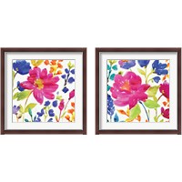 Framed 'Floral Medley 2 Piece Framed Art Print Set' border=