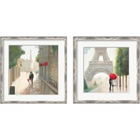 Framed 'Paris Romance 2 Piece Framed Art Print Set' border=