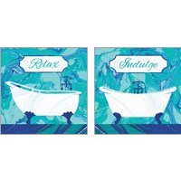 Framed Relax & Indulge 2 Piece Art Print Set