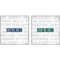 Framed 'So... 2 Piece Art Print Set' border=