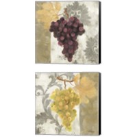 Framed 'Acanthus and Paisley with Grapes 2 Piece Canvas Print Set' border=