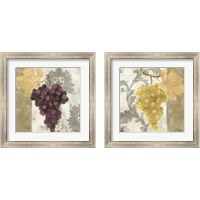 Framed 'Acanthus and Paisley with Grapes 2 Piece Framed Art Print Set' border=