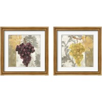 Framed 'Acanthus and Paisley with Grapes 2 Piece Framed Art Print Set' border=