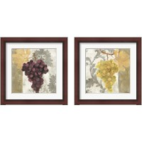 Framed 'Acanthus and Paisley with Grapes 2 Piece Framed Art Print Set' border=
