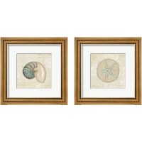 Framed 'Beach Treasures 2 Piece Framed Art Print Set' border=