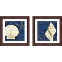 Framed 'Coastal Moonlight 2 Piece Framed Art Print Set' border=