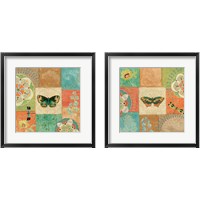 Framed Folk Floral 2 Piece Framed Art Print Set