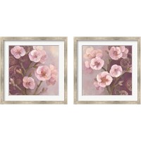 Framed 'Gypsy Blossoms 2 Piece Framed Art Print Set' border=