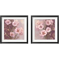 Framed 'Gypsy Blossoms 2 Piece Framed Art Print Set' border=