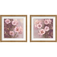 Framed 'Gypsy Blossoms 2 Piece Framed Art Print Set' border=