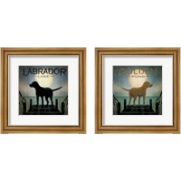 Framed Pond Dogs 2 Piece Framed Art Print Set