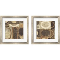 Framed 'Modern Geometric Neutral 2 Piece Framed Art Print Set' border=